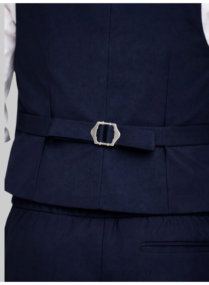 Victor And Jane  Navy Waistcoat, Shirt, Trousers & Bow Tie Set for Men | Best Price UAE